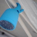 Swimmer Duo Bluetooth Speaker from Polk BOOM wrapped on pop up tent